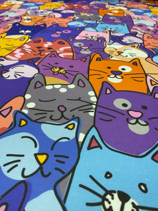KEDİ DESEN RENKLİ - 3