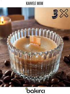 KAHVE KOKULU MUM 3'LÜ SET 